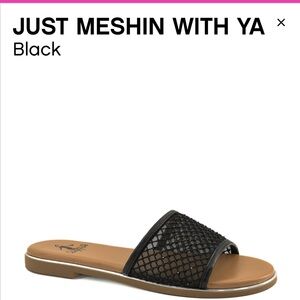 Corky’s Black Slide Sandals